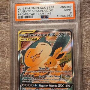 Snorlax & eevee psa 9 pokemon