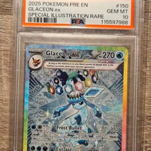 2025 Pokemon PRE Prismatic Evolutions Glaceon EX #150/131 SIR FA PSA 10 Gem Mint