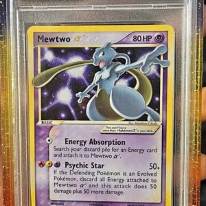 2006 POKEMON EX HOLON PHANTOMS GOLD STAR #103 MEWTWO-HOLO PSA 3