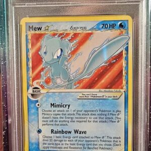 Pokemon Mew Gold Star EX Dragon Frontiers Holo Ultra Rare #101 PSA 1